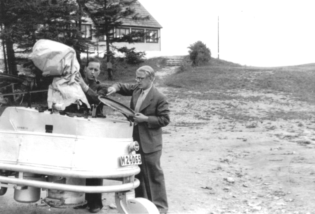 Laddning av gengasaggregat  1940 talet