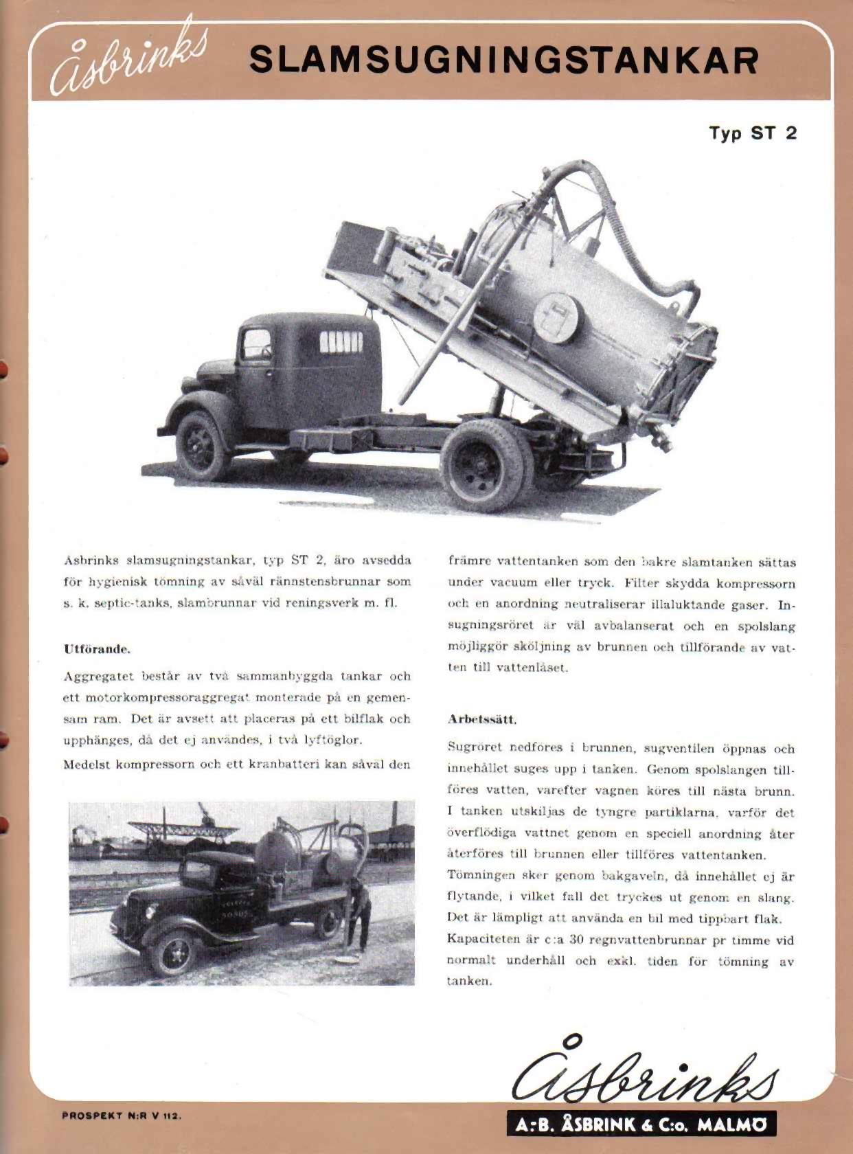 Slamsugningstankar  typ ST 2